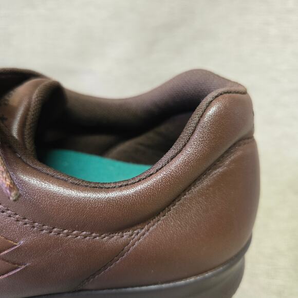 SAS Free Time Brown Women's Leather Comfort Sneakers Size 7.5 Walking Lace-Up - Picture 12 of 13